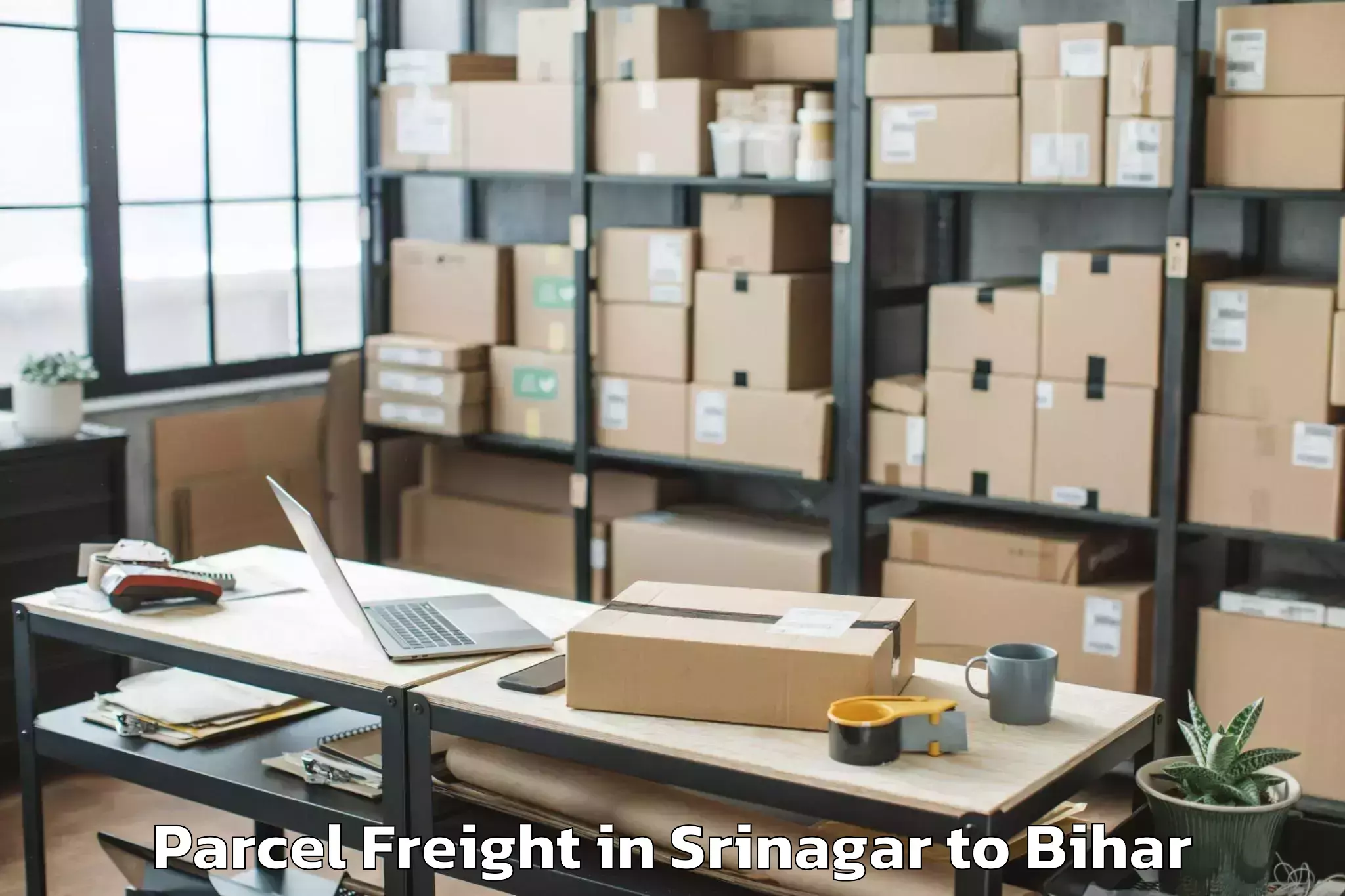 Book Srinagar to Lauria Nandangarh Parcel Freight Online